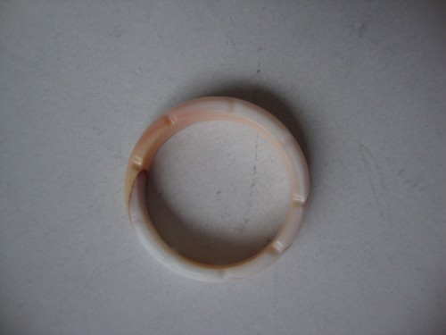 Vintage Qualität Mode Schmuck Handschnitzerei graviert Natur Muschel Ring Gr. 5,75 - Bild 10 von 10