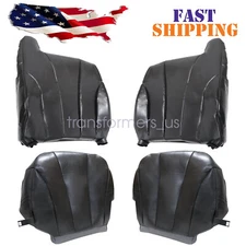 For 1999-02 Chevy Silverado Work Truck Driver & Passenger Lower & Top Seat Cover
