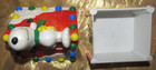 VINTAGE PEANUTS - SNOOPY & WOODSTOCK DOG HOUSE COIN BANK -2 PIECE SET- WHITMAN'S — photo 2