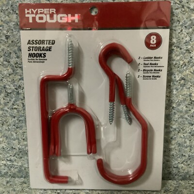   HYPER TOUGH 8-pc. Assorted Storage Hooks
