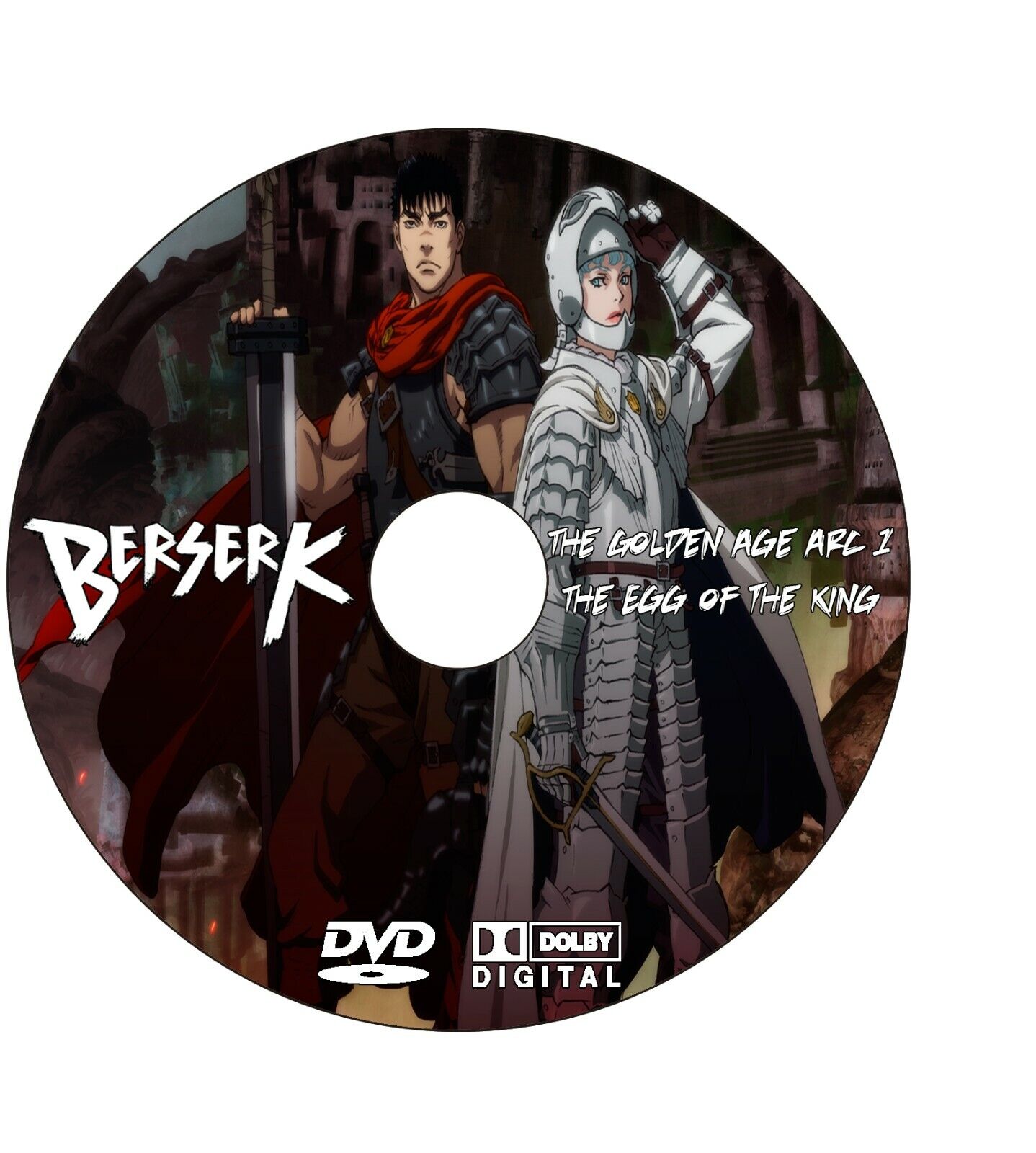 Berserk Anime Series 1997 & 2016 Seasons Episodes 49+3 Movies Dual