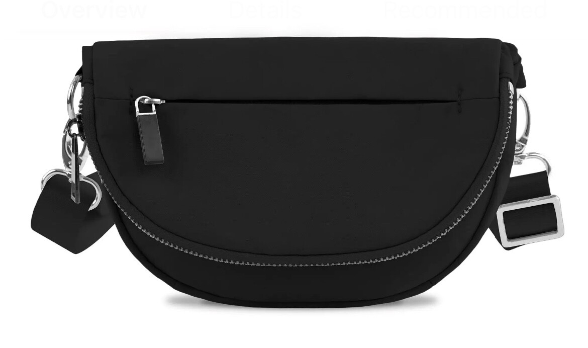 Festival Crossbody Micro Belt Bag 2L - Black