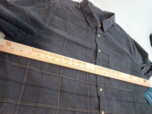 George Brand NWT Men's 2XL 50-52 Micro Cord Long Sleeve Button Up Shirt - Picture 10 of 16
