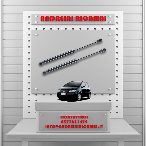 2 MOLLE A GAS BAGAGLIAIO FIAT IDEA 1.9 JTD 74KW 101CV 2007 | MG09171 - Foto 2 di 2