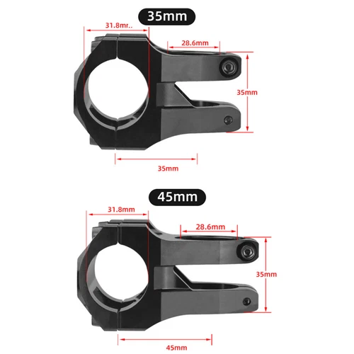 WAKE 31.8*35 Short Stem Aluminium City Road Bicycle Handlebar Downhill Purple - Picture 2 of 2