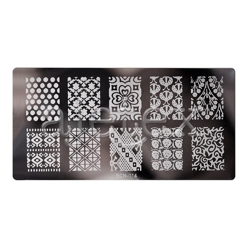 Nagel Schablone Nageldesign Nail Art Stamping Plate Template BCN Serie 30 Stil - Bild 26 von 42