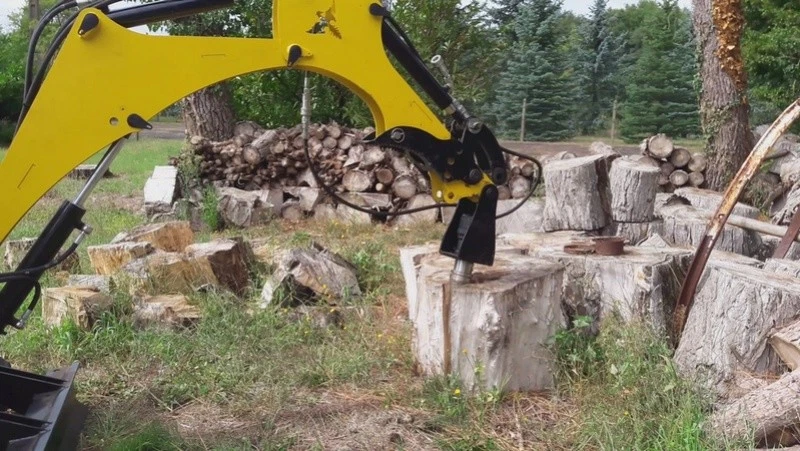 Excavator cheap log splitter