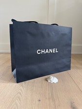 New Chanel Large Paper Gift Bag Camellia Flower Empty Tote 17 x 13 x 6.25