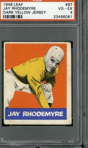 Jay Rhodemyre #97 1948 Leaf card
