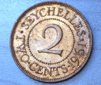 1961 Seychelles 2 Cents