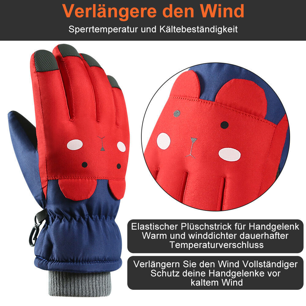 Gloves Kids Waterproof Ski Gloves Snow Mittens Winter Windproof eBay