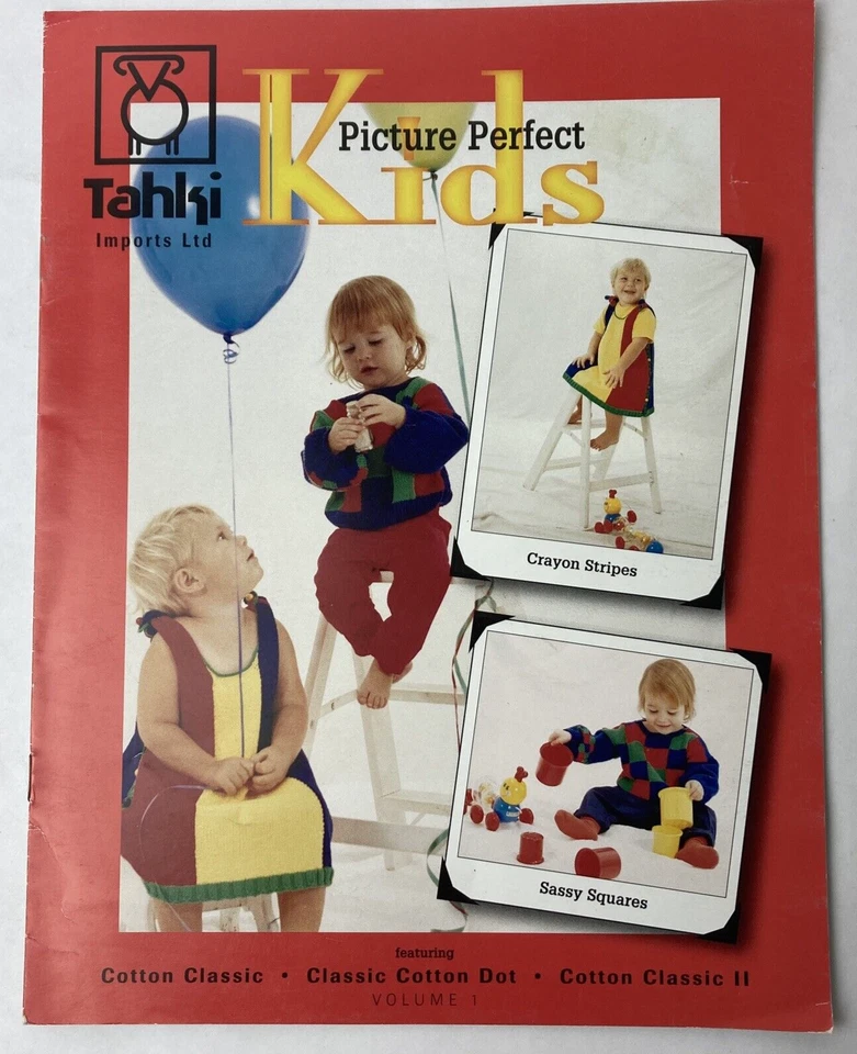 Tahki Picture Perfect Kids Pattern Crayon Stripes Dress Party Dress Sweater Stri - Image 2 of 3