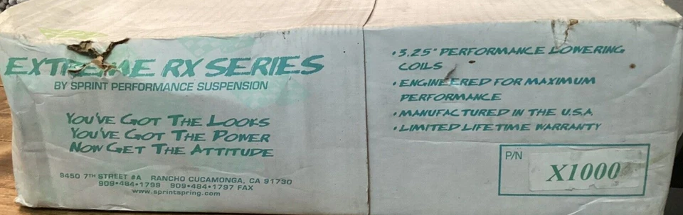Sprint Performance X1000 3.25/3 英寸减速弹簧 1988 - 1991 年本田思域 CRX — 第 4/4 张图片