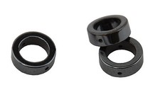 Pack of 10 Hematite 12mm Round Hole Bead (37887-119)