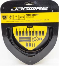 Jagwire Road Pro Slick Polished Shift Cable Kit For Sram/Shimano Black