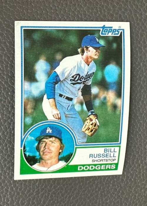 1983 Topps #661 Bill Russell Shortstop Los Angeles Dodgers