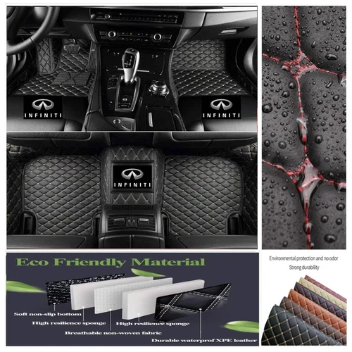 For INFINITI Q50 Q60 Q70 All Models Car Floor Mats Custom Waterproof Carpets - Bild 13 von 47