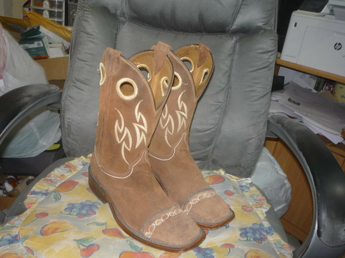 Justin cowgirl hotsell boots square toe