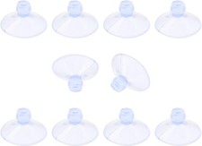 10 Pack 20mm Suction Cups for Glass Table Tops, Rubber Transparent Sucker PadS