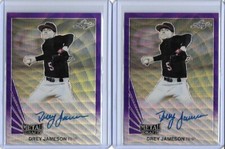 2019 Leaf Metal DREY JAMESON Throwback Purple Wave Prismatic Auto RC /15 Dbacks
