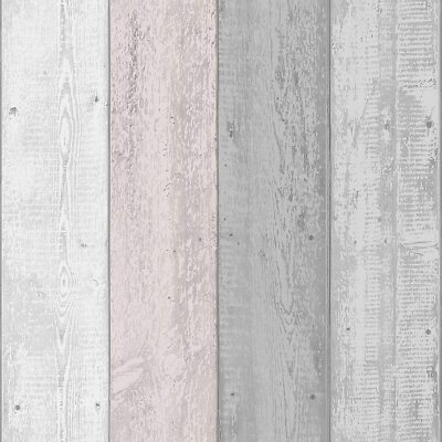 Arthouse Rustikal Lackiert Holzplatte Holzmaserung Optik Tapete Rosa Grau 902809