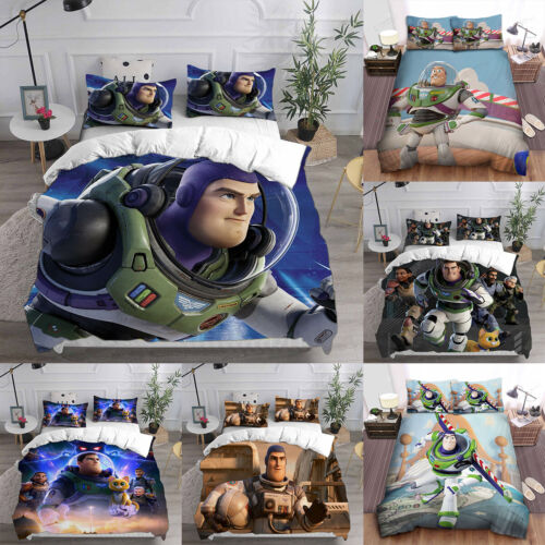 Toy Story Lightyear Bettwäschegarnitur Quilt/Bettbezug Kissenbezüge Bettdecke Bezug - Bild 1 von 19