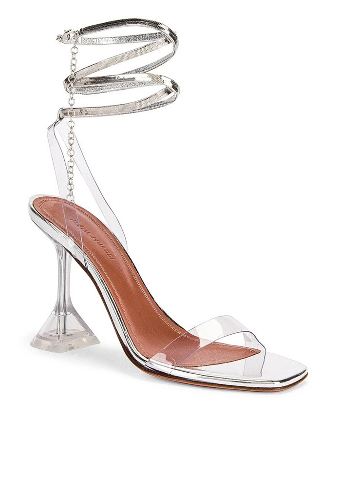 AMINA MUADDI Henson Glass Lace Up Sandal SOLD OUT eBay