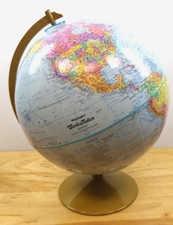 Replogle World Nation Series 12" Diameter Globe Metal Stand Raised Relief