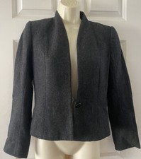 PEABODY HOUSE Vintage Juniors 5/6 Gray Houndstooth Blazer Jacket