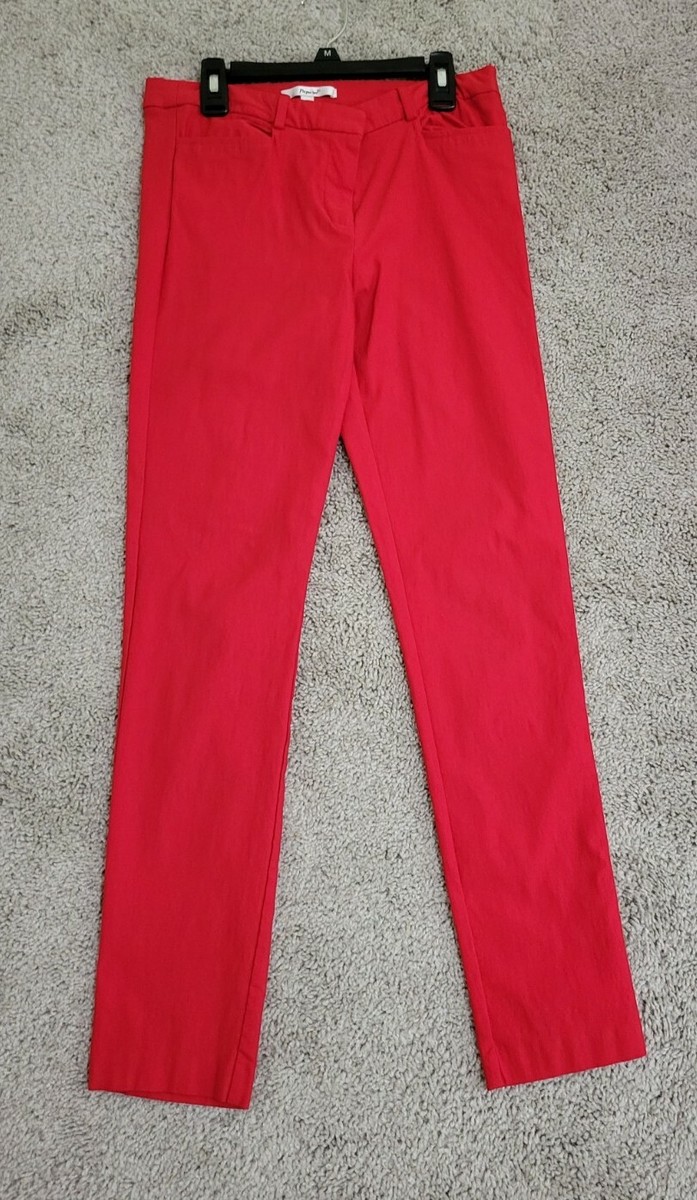 ladies red dress slacks Papaya Pant Button And Zipper Closure Sz Large hippie wedding dress