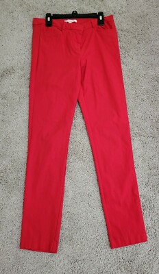 Papaya Ladies Red Dress Pant Button And Zipper Closure Sz Large | eBay
