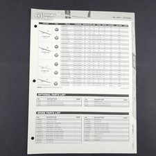 Thunder Tiger Soaring Star Parts List and diagram sheet - 4346 glider