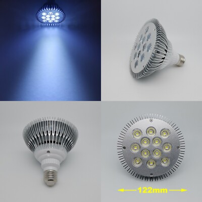 24W Cold White PAR38 10000K~15000K LED Lamp Spot Light Bulb for Plant Aquarium