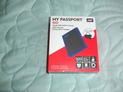 WD My Passport Go 500 GB Portable storage Tough SSD Neu und unbenutzt