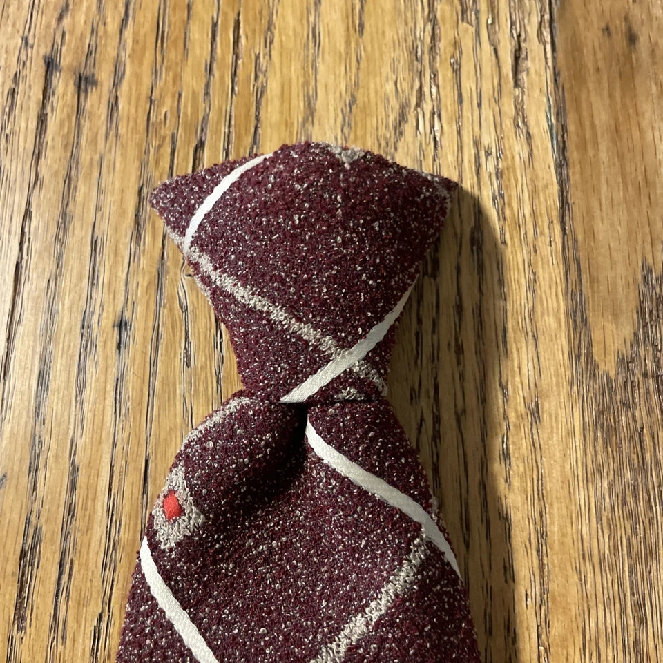 Винтажный 60-х 70-х Sears полиэстер зажим на широкий галстук мод диско геометрический ретро - Изображение 4 из 4