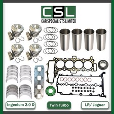 LAND ROVER RANGE ROVER 2.0 D 204DTA PISTONS + RINGS FULL GASKET SET ENGINE PARTS