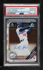 2019 Bowman Draft Chrome Pick Kody Hoese #CDA-KH PSA 10 GEM MT Auto 02le