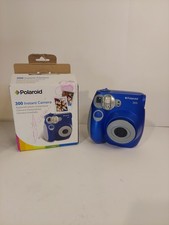 Polaroid 300 Instant Camera - Blue Tested Excellent Working Condition With Box