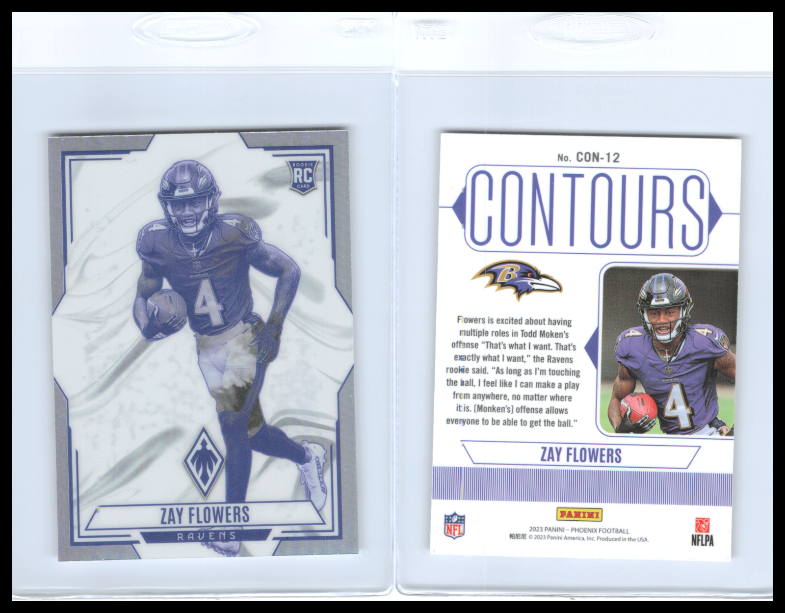 2023 Panini Phoenix - Contours Zay Flowers #CON-12 (RC)