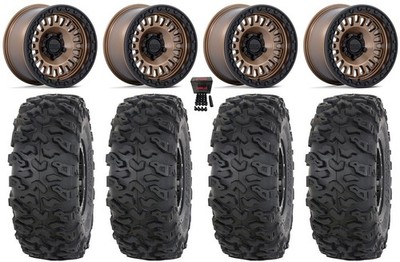 KMC Aztec Bdlk 15''Wheels Br +38mm 33''Roctane T4 Tires UForce U10 Pro/U10 XL Pro