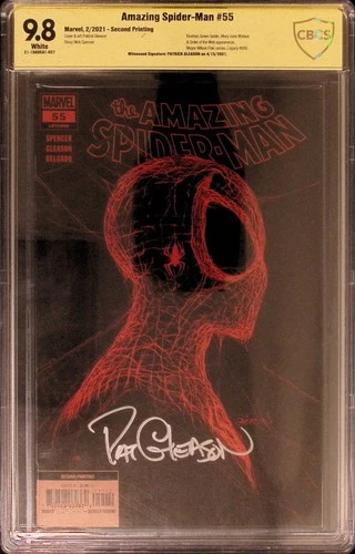 Amazing Spider-Man #55 CBCS 9.8 SIGNED Patrick Gleason 2nd Print not CGC