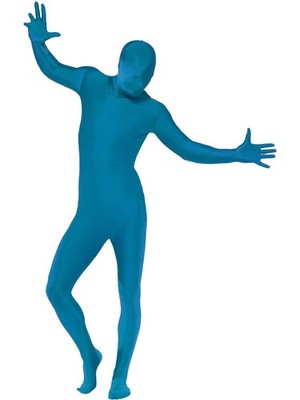 Second Skin Anzug, blau