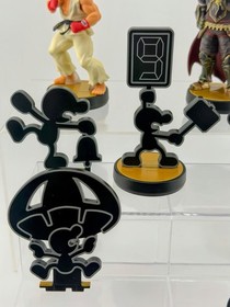 Nintendo Amiibo Lot 4 Smash Bros Cloud Ryu Ganondorf Mr Game & Watch Complete
