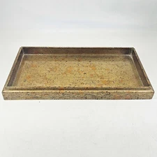 Vintage gold champagne color Vanity makeup perfume display Tray