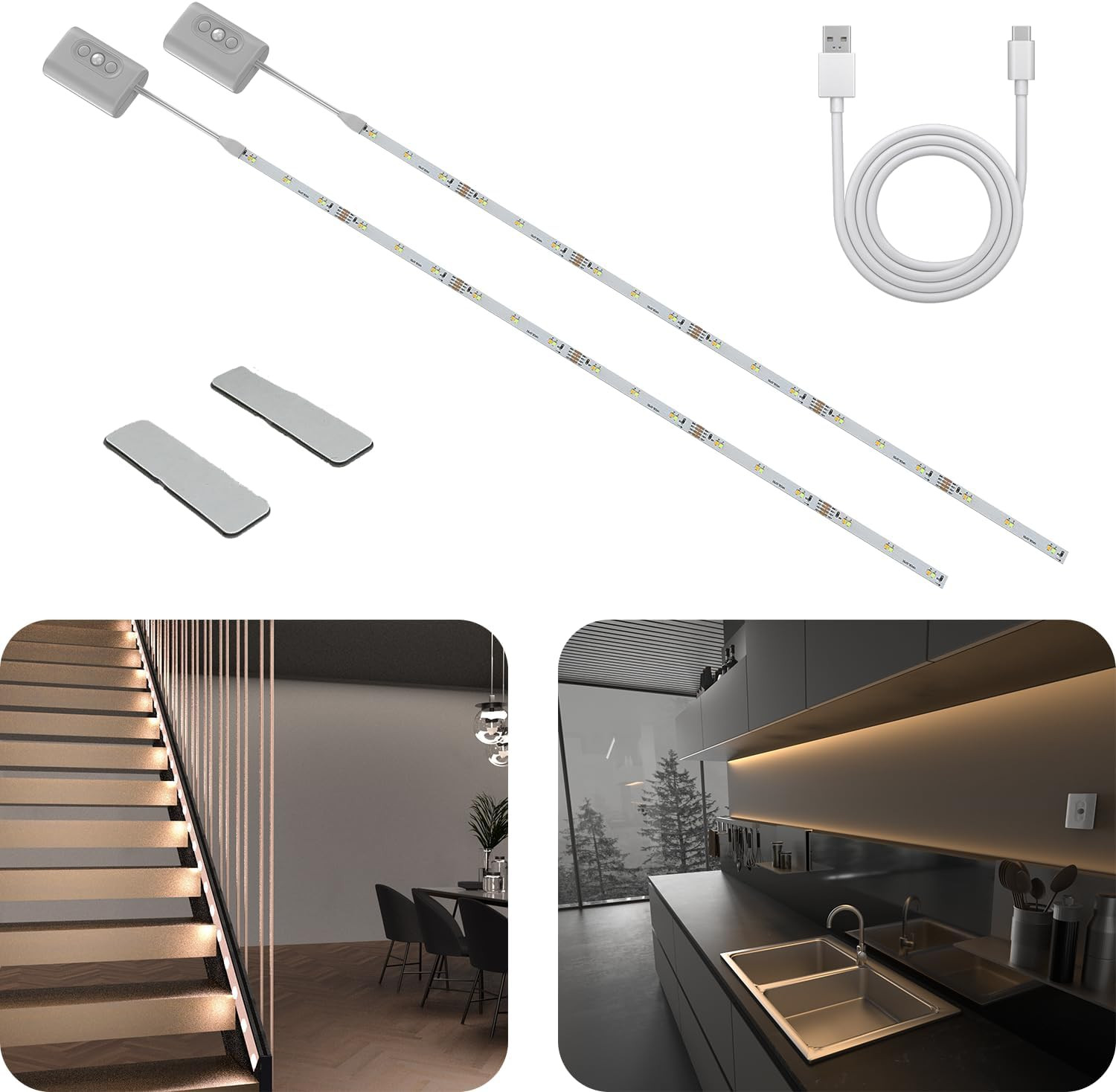 Hapfish LED Strip 2m Wireless | Illuminazione Sottopensile e Design Interni