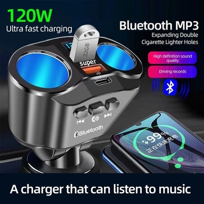 Dual USB Car Cigarette Lighter Socket Splitter Power Adapter Charger Outlet 12V