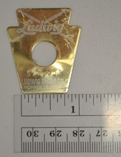 LUDWIG KEYSTONE DRUM BADGE, MONROE NC, SERIAL NUMBER
