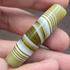 Einzigartige Vintage alte jemenitische Augenachat Naher Osten gelbe Achat Per...