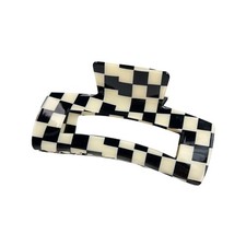Square Checker Claws Tortoise Barrettes Claw Clips for 1 Count Pack of 1 , 1