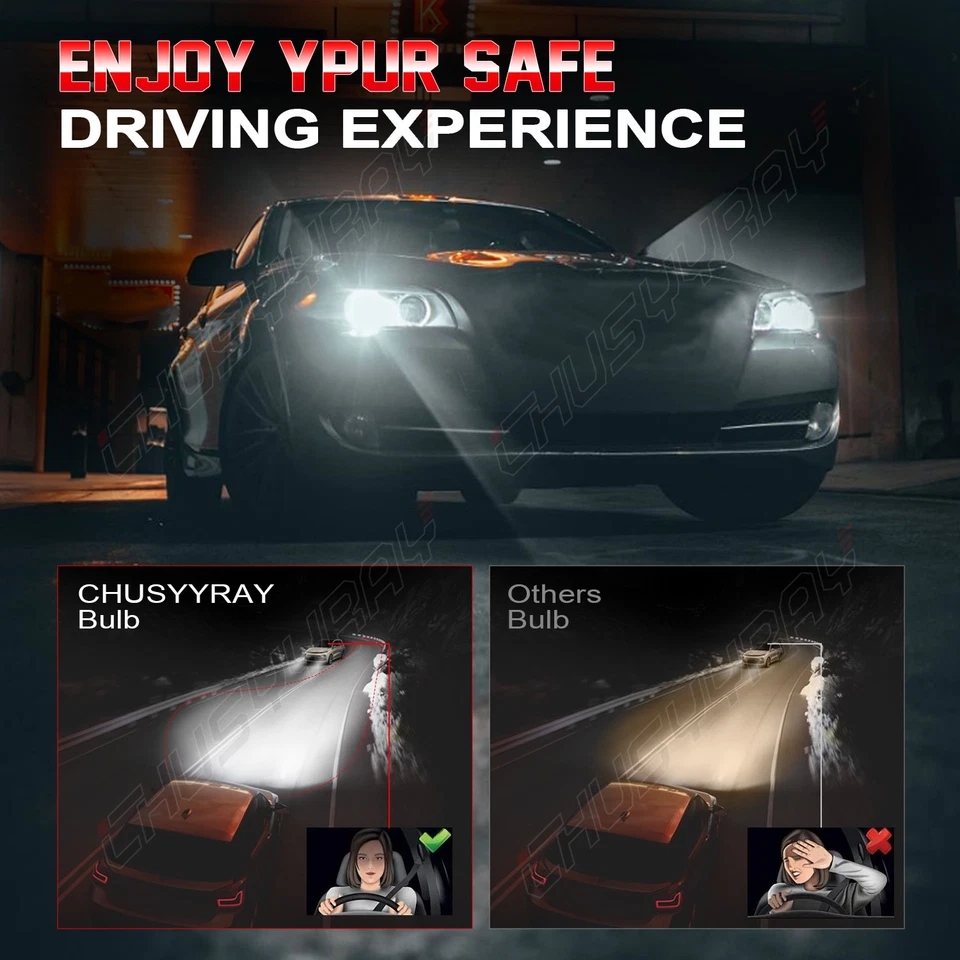 HB4 9006 LED Faros Conversión Alto Bajo Haz Blanco Brillante 2X Foto 4 de 4